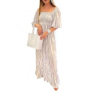 NEW SKEMO poppy long dress in lilac